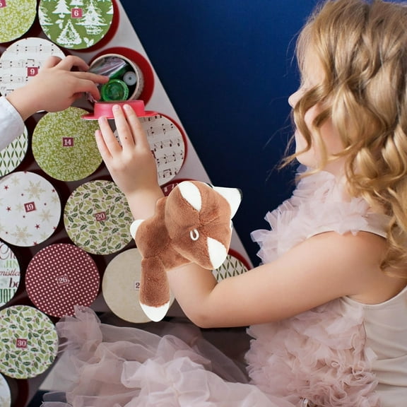 UPOUART 4pcs Furry Slap Bracelets Soft Safe Kids Party Favors Jungle Theme Accessories Fun Toys