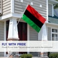 thumbnail image 3 of ANLEY Fly Breeze 3x5 Foot Afro American Flag - Vivid Color and UV Fade Resistant - Canvas Header and Double Stitched - Pan-African Flags Polyester with Brass Grommets 3 X 5 Ft, 3 of 7
