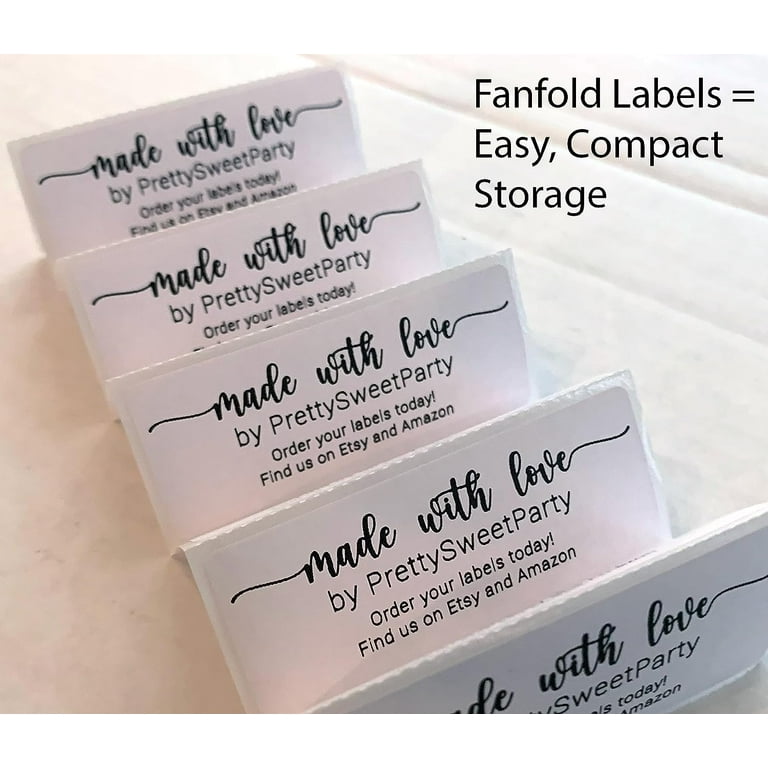 Stick On Labels - White Stick On Labels - White