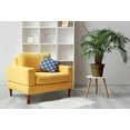 thumbnail image 3 of 16" x 16" Simply Daisy Fan Leaf Pattern Poly Pillow with Zipper, Nautical Navy Qty 1, 3 of 3