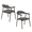 Dark grey/Set of 2/22.83 x 23.82 x 32.28 inch, variant on Alvantor Chairs Set of 2, A Modern Kitchen Side Chair Set with Curved Backrests and Linen Upholstery, Accompanied by Metal Decorative Chairs for Dining Room Kitchen Living Room Cafe