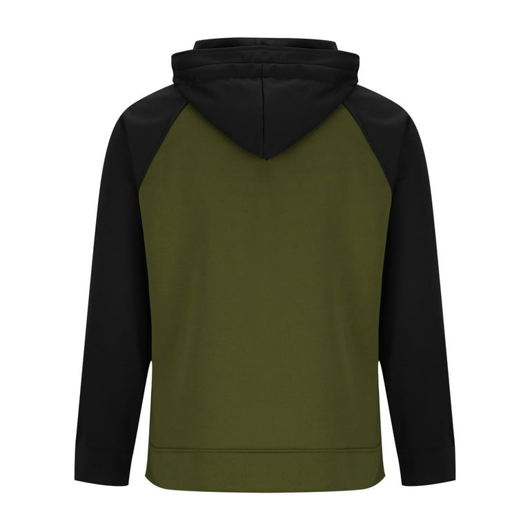 Walmart Deals for Today EAUFUM Long Sleeve Work Shirts for Men Cargo Hoodie Quarter Zip up Raglan Hooded Sweatshirt Multi Pocket Tactical Jacket Outdoor Pullover Casual Sportswear Mens Fashion 2024 Wa...