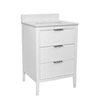 thumbnail image 3 of Evelyn 24" Bathroom Vanity with White Cabinet and Engineered Marble Top, 3 of 4