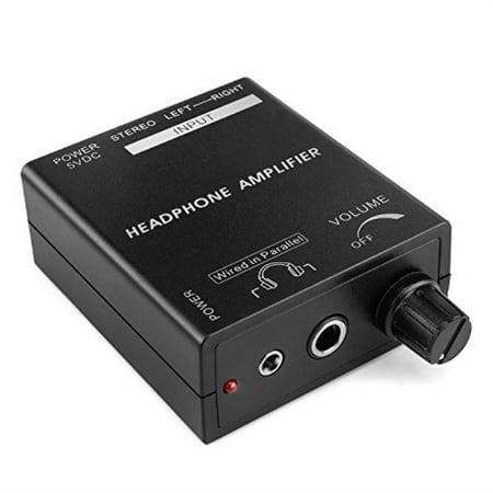 TNP Portable Headphones Amplifier Stereo Headphone Earphone Amp Volume Control Audio Booster with RCA Input 3.5mm 6.3mm Output Jack & Power (Best Budget Portable Headphone Amp)