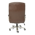thumbnail image 4 of OFM Leather High-Back Big & Tall Executive Chair Brown w/Champagne Finish 812-LX-BRN, 4 of 5