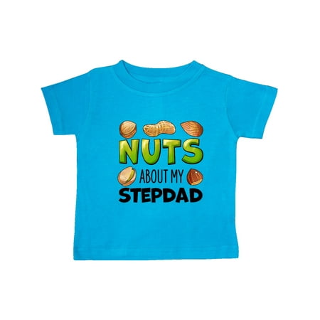 

Inktastic Nuts About My Stepdad Peanut Almond Pistachio Gift Baby Boy or Baby Girl T-Shirt