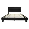 thumbnail image 6 of Home Bedroom Furniture Giulia Queen Black Faux Leather Upholstered Platform Bed, 6 of 7