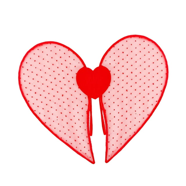 de Corazón de Ángel de Disfraz de Hada Cómoda con Correas Elásticas Adecuadas para Fiesta Cosplay Niños Adultos rosa