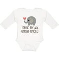 thumbnail image 3 of Inktastic My Great Uncle Loves Me Boys or Girls Long Sleeve Baby Bodysuit, 3 of 5