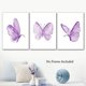 thumbnail image 4 of Set Of 3 Butterfly Wall Art Prints Purple Butterfly Poster Poster, 4 of 4