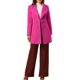thumbnail image 2 of Abrigo largo de invierno con cinturón de manga larga y cuello alto para mujer Chic Inspire en fucsia, 2 of 8