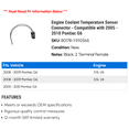 thumbnail image 2 of Engine Coolant Temperature Sensor Connector - Compatible with 2005 - 2010 Pontiac G6 2006 2007 2008 2009, 2 of 2