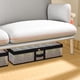 thumbnail image 4 of Bolsa de almacenamiento plegable debajo de la cama - Organizador de cremallera transpirable para ropa, colchas y mantas, 80x47x20 cm, material de PVC, negro, 4 of 6