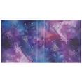 thumbnail image 2 of Glittering Purple Galaxy Hardcover 3 Ring Binder 1.5 inch Round Rings with Interior Pockets Binders Organizer Office School 2 Pack, 2 of 9