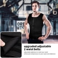 thumbnail image 4 of Lilvigor Men's Sweat Sauna Vest for Waist Trainer Zipper Neoprene Tank Adjustable With Two belts Suana Workout Zipper Suit, 4 of 7