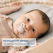 MAM Original Start Matte Newborn Baby Pacifier, Best Pacifier for Breastfed Babies, Boy, 0-3 Months, 4 Count