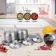 thumbnail image 3 of Stainless Steel Seasoning Box, Condiment Spice Jar Set, Sugar Salt Pepper Storage Organizers, Condiment Cruet Bottles with Lids and Spoon, 3 of 5