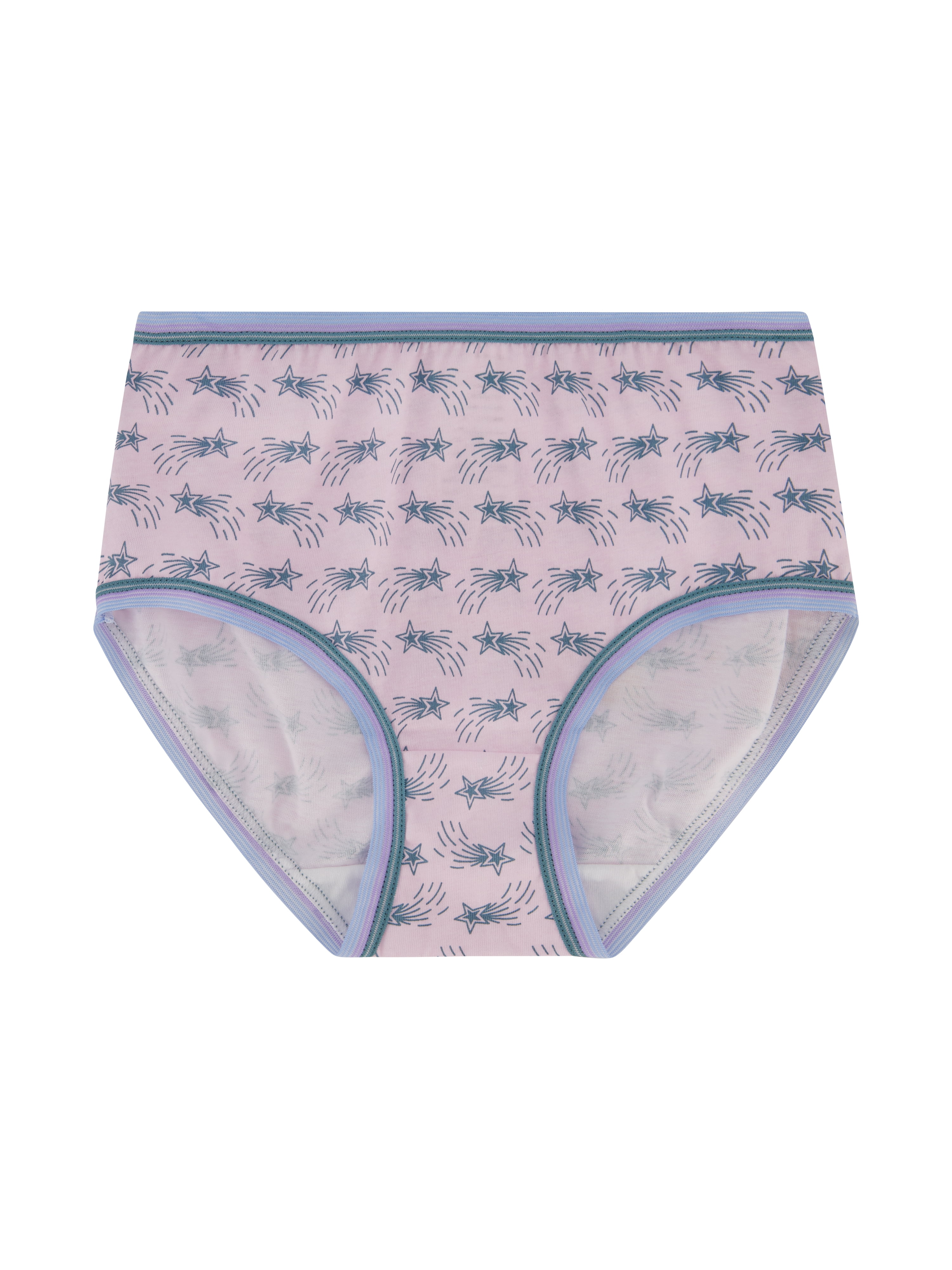 Wonder Nation Girls Cotton Brief Underwear, 10-Pack, Sizes 4-18 & Plus