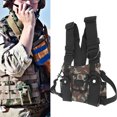 thumbnail image 4 of Chest Harness, Oxford Cloth Adjustable Vest Rig With 2 Pockets, Universal Chest Front Pack Pouch For 2 Way   Talkie, 4 of 8