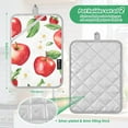 thumbnail image 6 of Yayeee Pot Holders Kitchen Heat Resistant with Pocket 7"x9.8" Cotton Oven Cooking Hot Pads, White Apple Pattern, 6 of 7