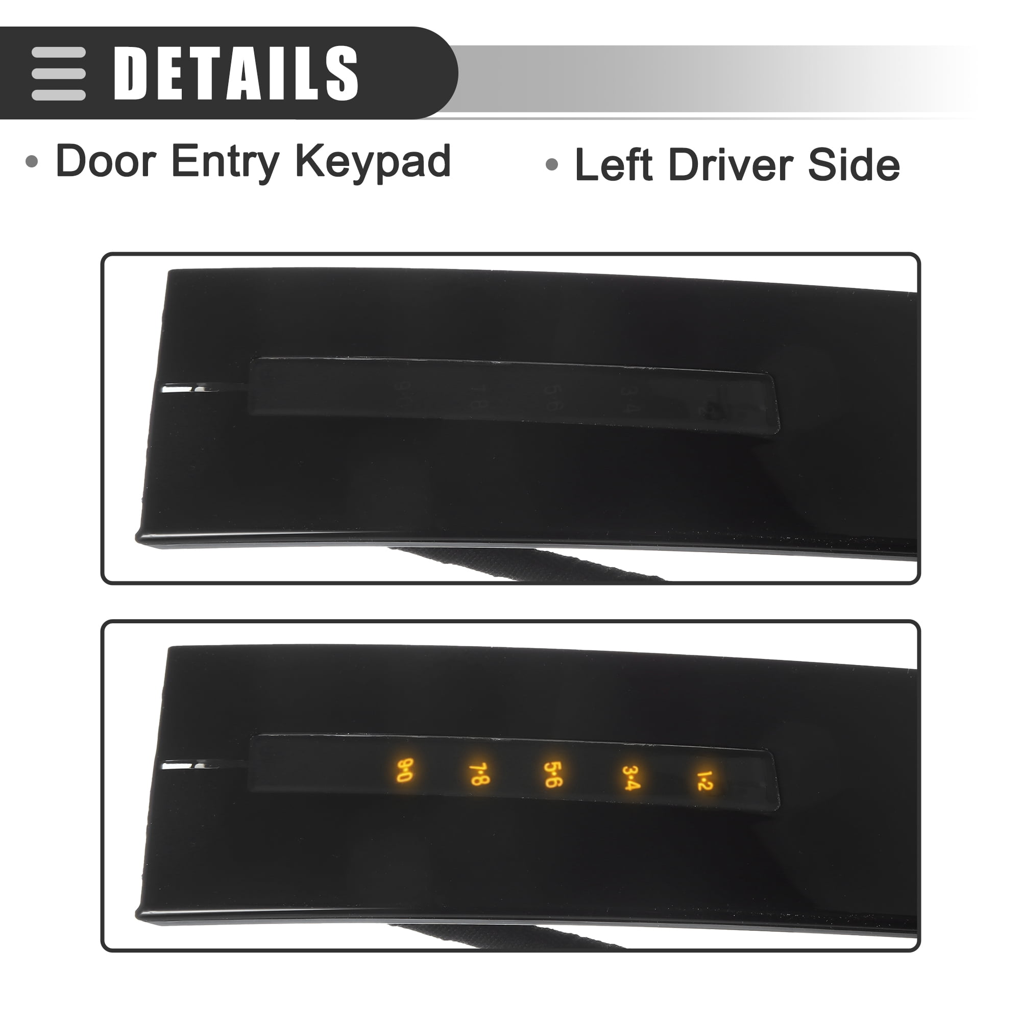 Unique Bargains B Pillar Trim for Ford Explorer 2011-2019 Left Driver Side Black