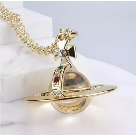 Vivienne Westwood Saturn UFO Pendant Necklace