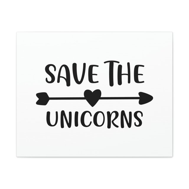 Scripture Walls Save The Unicorns Genesis 1:21 Christian Wall Art Print Ready to Hang Unframed