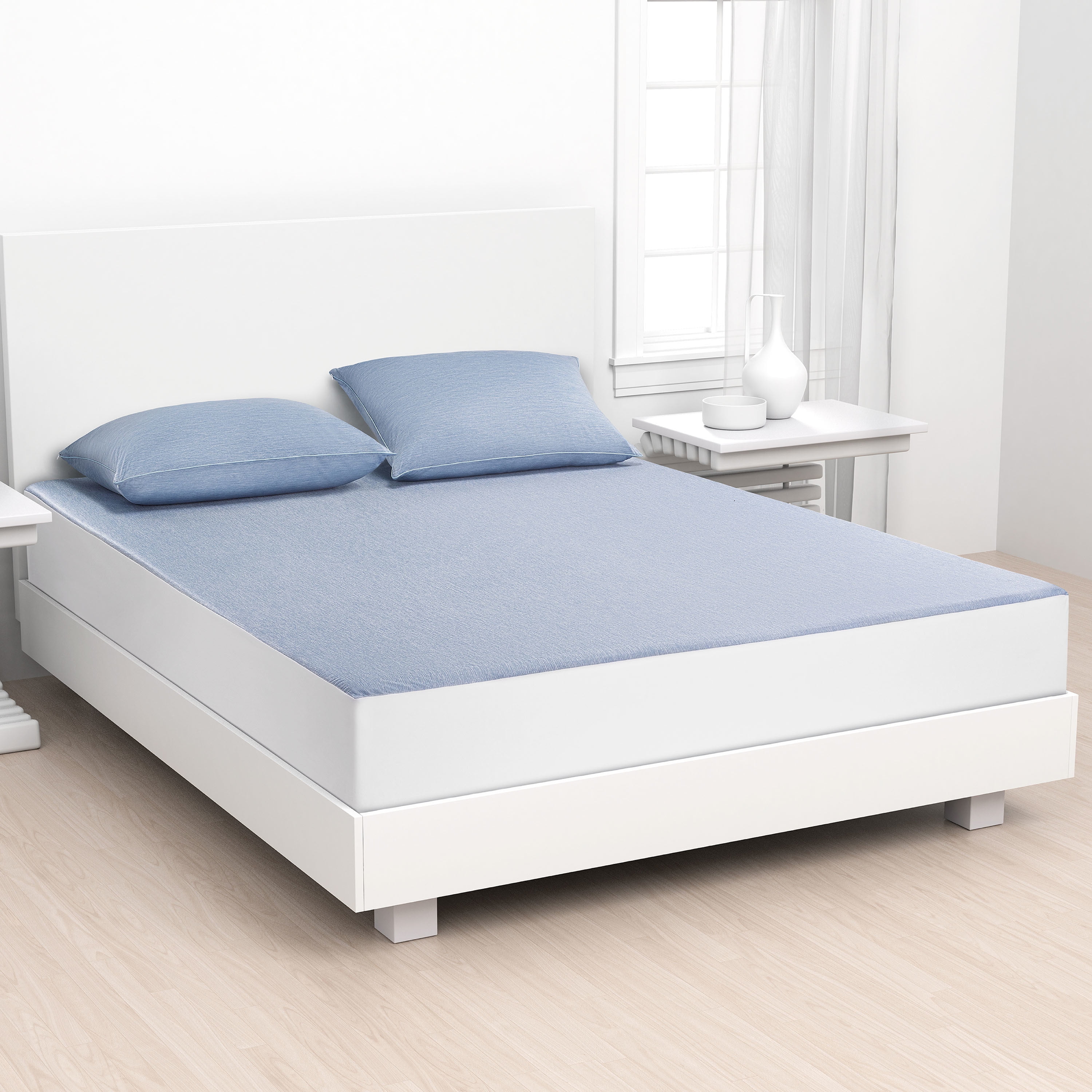 Beautyrest Silver Cooling Jersey Mattress Protector in Multiple Sizes