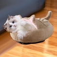 thumbnail image 1 of Cama de perro de forma forma forma , sofá antideslizante, cojín cálido cavernícola durmiendo de dormir mascota calentamiento invierno p - Khaki l Salvador cama para perros y gatos de peluche, 1 of 8