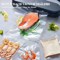 thumbnail image 3 of Bolsas de sellado de plástico al vacío para alimentos sin BPA, bolsa selladora al vacío reutilizable para el hogar, conservación de alimentos, 50 unidades por lote, 3 of 5