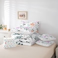 thumbnail image 6 of Homewish Kawaii Purple Dinosaur 7pcs Bedding Comforter Set for Child Boys Girls,Chic Floral Flower Queen Bedding Sets Super Cozy,Cartoon Animal Queen Sheet Sets,Super Cozy Room Decor,Reversible, 6 of 8