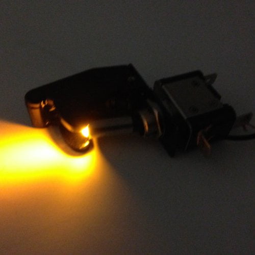 ILLUMINATED TOGGLE SWITCH ON/OFF 25 AMP 12VDC COLOR WITH POSITION COVER ...