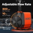 thumbnail image 2 of Bomba de agua sumergible DOKO 800GPH 60W para estanque y acuario, 2 of 8