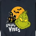 thumbnail image 3 of The Grinch  - Grinch Spooky Vibes  - Men's Crew Neck Fleece Pullover, 3 of 5