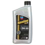 Chevron Havoline Pro-DS Full Synthetic Motor Oil 5W-20, 1 Quart Bottle