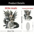thumbnail image 3 of DFC Elegant Lady Design Inspirational Acrylic Desktop Plaque Empowering Home Decoration, 3 of 7
