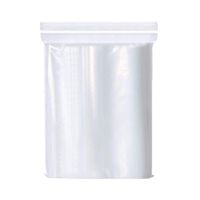 Rangement et Organisation, Sacs Transparents pour Protection, Sacs à Fermeture Éclair Refermables en Polyéthylène Basse Densité, Imperméables et Hermétiques, Garantie de Qualité Robuste (100 Unités)