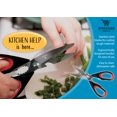 thumbnail image 3 of Premium Kitchen Shears by Better Kitchen Products, 8.5", All Purpose Stainless Steel Utility Scissors, Heavy Duty Scissors, Meat Scissors, Poultry Shears, Multipurpose for Culinary Prep(1PK-Black/Red), 3 of 5