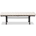 thumbnail image 3 of Baxton Studio Zelie Tufted Bench in Light Beige and Dark Bronze, 3 of 8