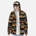 thumbnail image 3 of Pofeuu Yellow Excavator Print Sun Protection Outdoor Lightweight Full Zip UV Cooling Hoodie Long Sleeve Summer Clothing for Outdoor Hiking-XX-Large, 3 of 5