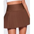 thumbnail image 5 of Mini falda short plisada CRZ YOGA para tenis color café marrón XL, 5 of 5