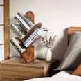 thumbnail image 4 of Bloddream 5-Tier Tree Bookshelf, Modern Corner Standing Bookcase, Wood Storage Shelf for Living Room, Bedroom, Home Office, Easy to Install, 4 of 8