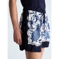 thumbnail image 4 of Free Assembly Women's and Women's Plus Pineapple Print Pull On Shorts, Size-XS-4X, 4 of 5