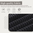thumbnail image 6 of Xukmct 94" Corduroy Loveseat Sofa with Wood Frame, 3 Seater Sofa Couch for Living Room, Bedroom, Apartment, Office, Black, 6 of 9