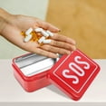 thumbnail image 3 of 2 Pcs Boîte de Survie en Métal Sos Kit d'Urgence Extérieur Boîte de Rangement de Médicaments en Métal Organisateur Multifonctionnel pour Camping Randonnée Voyage, 3 of 8