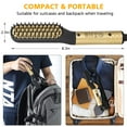 thumbnail image 5 of ENROSLU Premium Beard Straightener Brush for Men- Professional Straightening Tool Heated Comb - Beard Kits for Men - Beard Kits Gift Sets Men - Beard Grooming Kit for Men Gift Set (Gold), 5 of 6