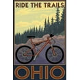 thumbnail image 5 of Ohio, Bicycle Ride the Trails, Lantern Press, Premium Playing Cards, 52 Card Deck with Jokers, USA Made, 5 of 5