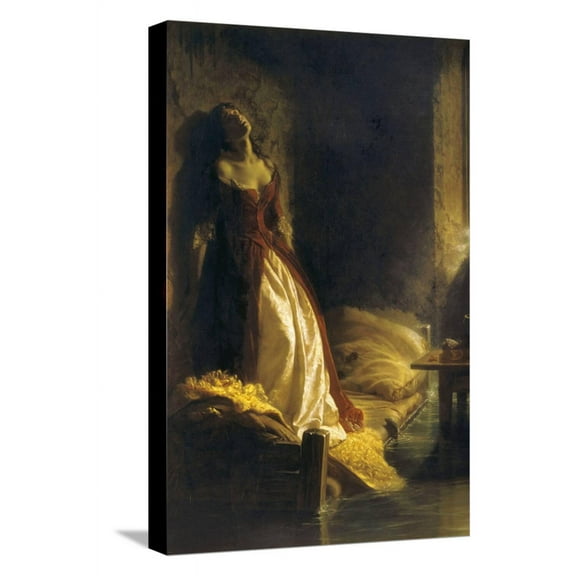 Art.com Tarakanova in the Flood Stretched Canvas Print Wall Art by Konstantin Dmitrievich Flavitsky, 12" x 18"