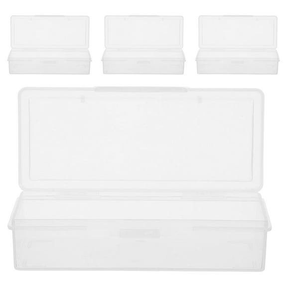 ibasenice pad holder Cotton Swab Case PP Portable Storage Adults Home 4pcs