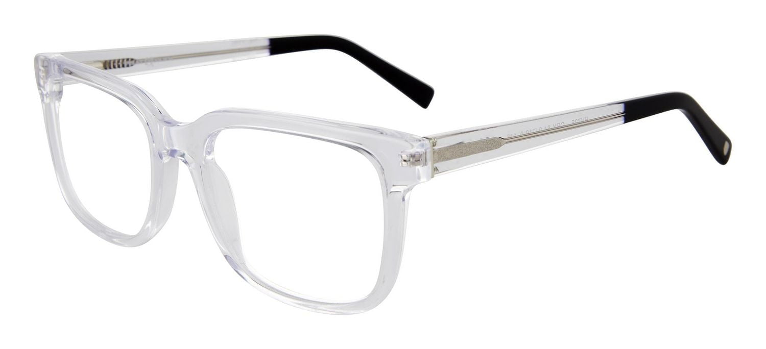 Phat Farm Mens Prescription Eyeglasses, Hv725, Crystal, 54.0-19.0-145